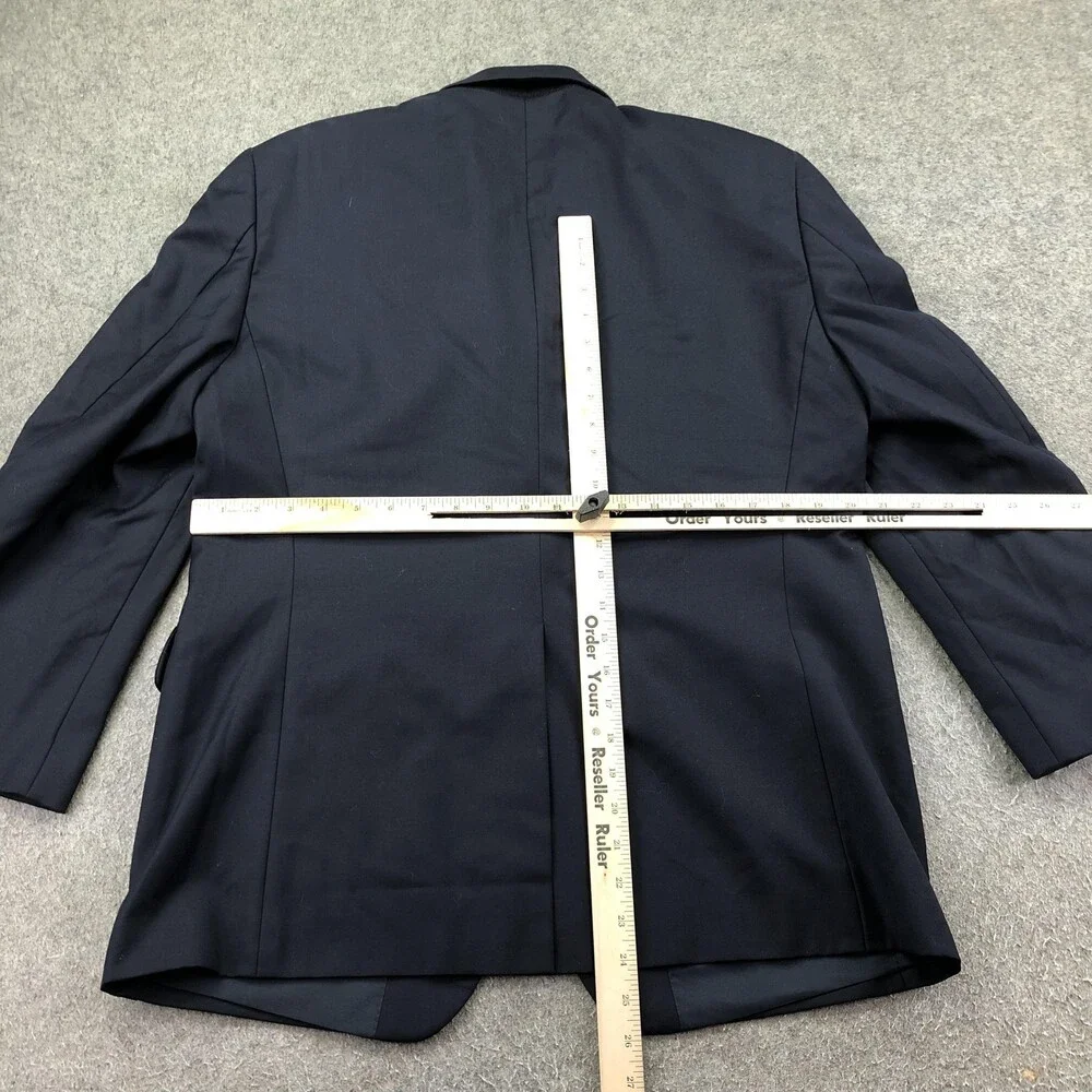 Lauren Ralph Lauren Blazer Mens 40S Navy Blue Wool Gold Button Sport Coat Jacket
